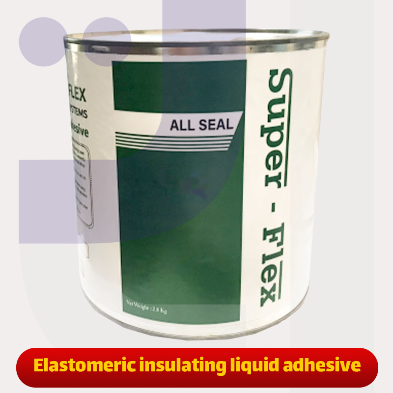 Elastomeric insulating liquid adhesive